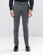 Ben Sherman Camden Super Skinny Suit Pants In Seattle Prestige - Gray