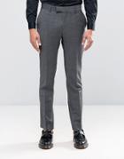 Ben Sherman Camden Super Skinny Suit Pants In Seattle Prestige - Gray