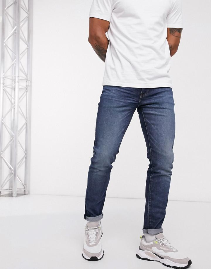 Levi's 512 Slim Tapered Fit Jeans In Dark Vintage Wash-blues