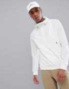 J Lindeberg Golf Jeff Mid-length Tech Fleece Jacket In White