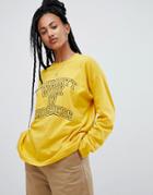 Carhartt Wip Relaxed Long Sleeve T-shirt With Logo - Yellow