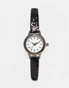 Asos Glitter Strap Watch - Black
