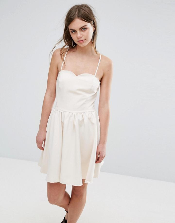 Oeurve Cami Prom Dress - Beige