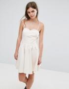Oeurve Cami Prom Dress - Beige
