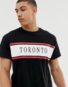 New Look Oversized T-shirt With Toronto Print In Black