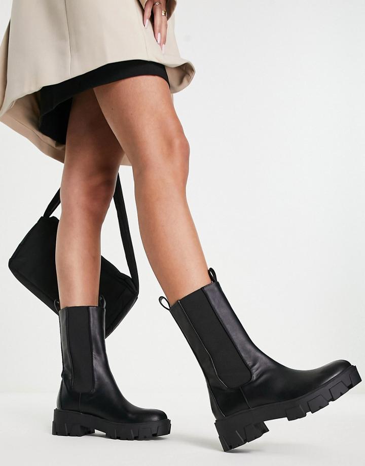 Bebo Ellery Chunky Pull On Boot In Black