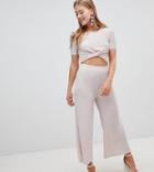 New Look Glitter Culottes In Pink