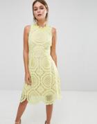 Oasis Chartreuse Dress - Yellow