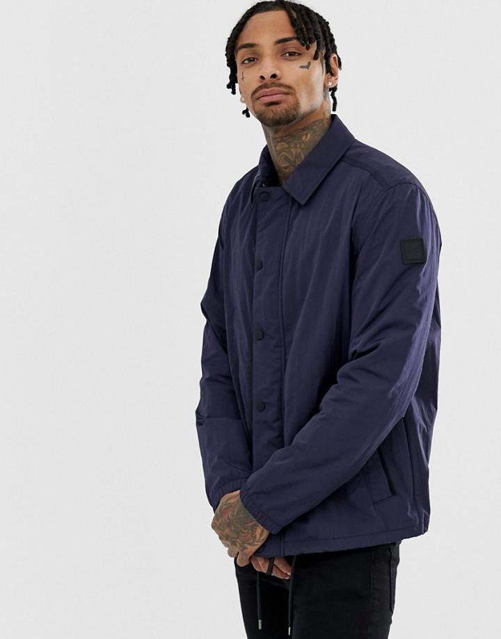 Boss Oroach Coach Jacket In Navy - Navy