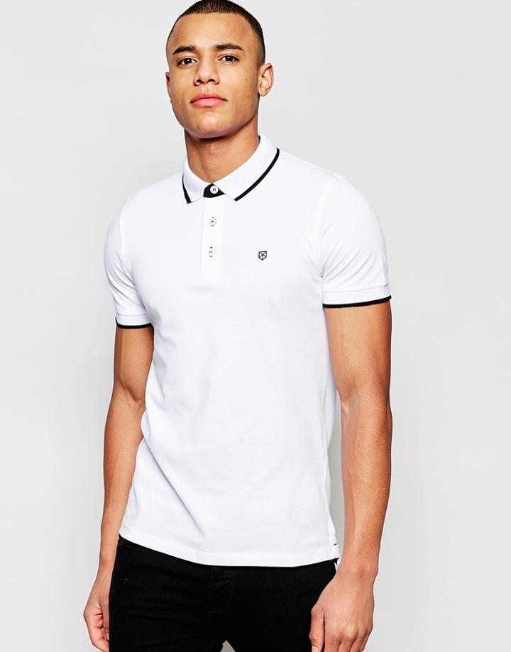 Jack & Jones Premium Polo - White
