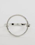 Asos Sleek Open Circle Cuff Bracelet - Silver