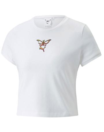 Puma X Dua Lipa Cropped T-shirt In White