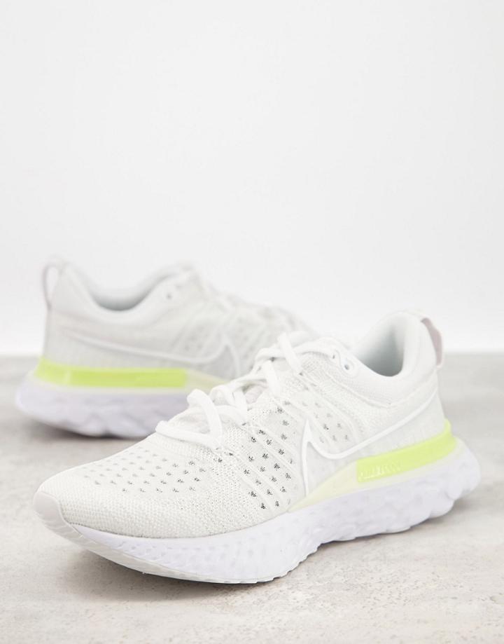 Nike Running React Infinity Run Flyknit 2 Sneakers In White
