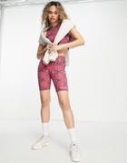 Berghaus Red Point Legging Shorts In Abstract Print-blue