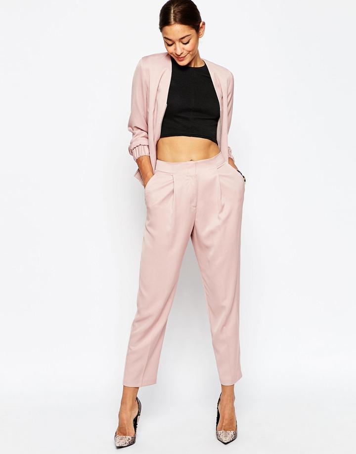 Asos Tailored Peg Pant Co-ord - Pink