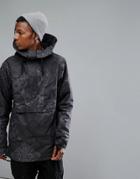 Armada Rankin Overhead Ski Jacket Mandala Print Hooded Stretch In Black - Black