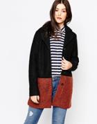B.young Baylee Color Block Coat - Cognac