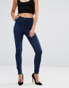 New Look High Waisted Skinny Jean - Blue