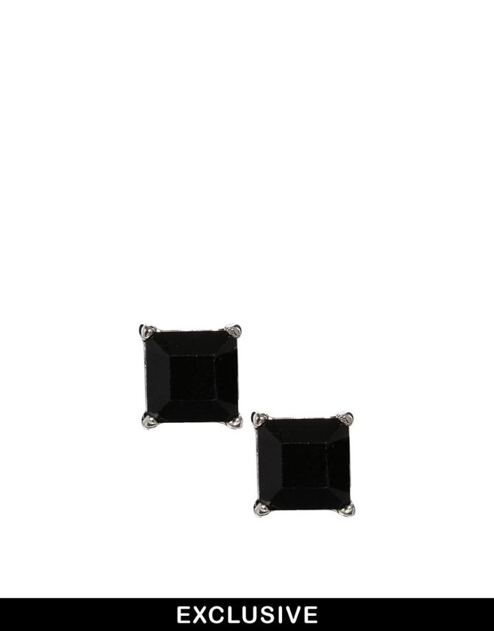 Simon Carter Swarovski Square Cut Stud Earings Exclusive To Asos
