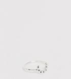 Asos Design Sterling Silver Ring In Horseshoe Design - Silver