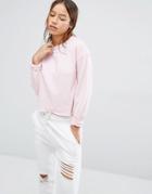Noisy May Plain Sweater - Pink Marl