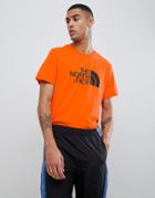 The North Face Easy T-shirt In Orange - Orange
