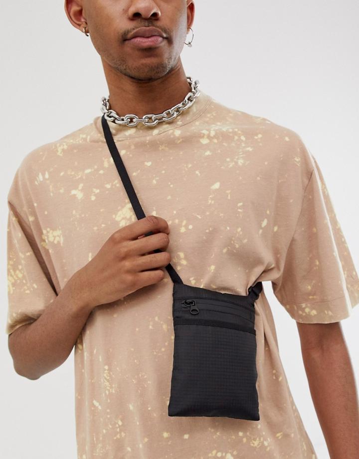 Weekday Avalon Passport Bag In Black