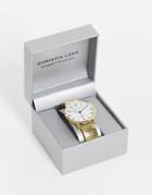 Christin Lars Gold Watch With White Dial