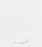 Kingsley Ryan Stacking Band Ring With Crystals In Sterling Silver