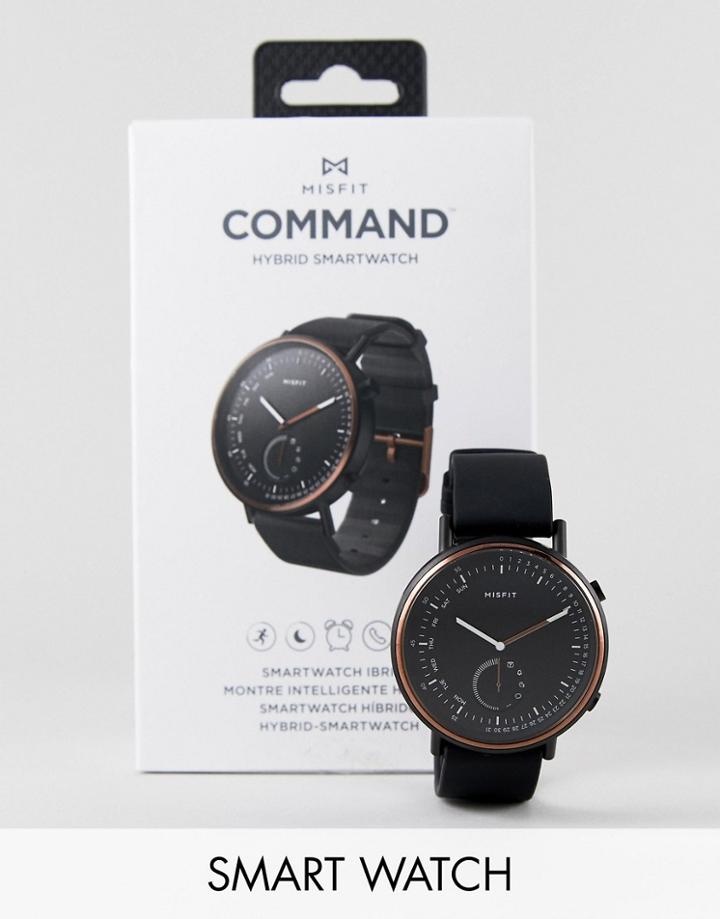 Misfit Mis5019 Command Hybrid Smart Watch In Black - Black