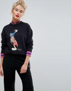 Iceberg Olive Oil Jewel Sweat - Black