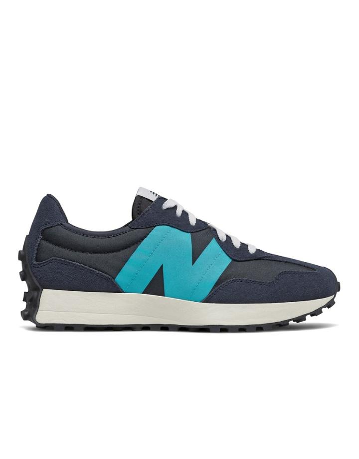 New Balance 327 Sneakers In Navy And Blue