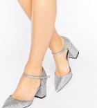 Asos Soraya Wide Fit Pointed Glitter Heels - Multi