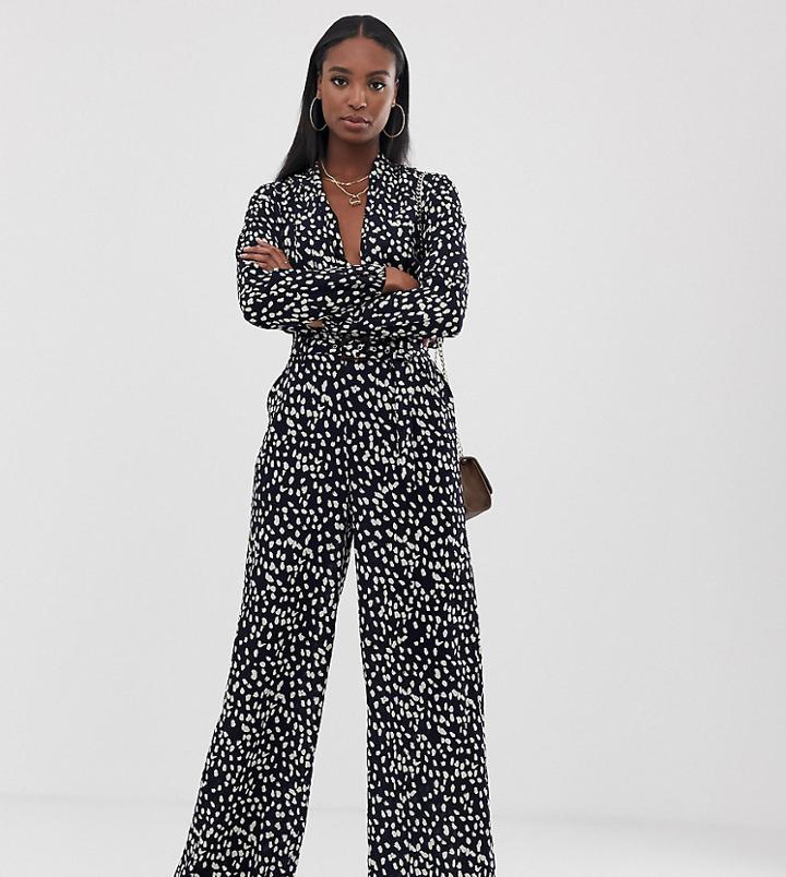 Outrageous Fortune Tall Wide Leg Pants Coord In Polka - Multi