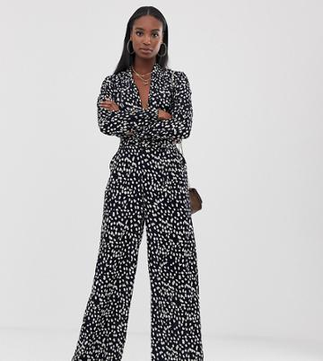 Outrageous Fortune Tall Wide Leg Pants Coord In Polka - Multi