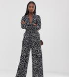 Outrageous Fortune Tall Wide Leg Pants Coord In Polka - Multi