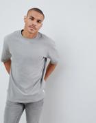 Only & Sons Oversized T-shirt In Heavy Cotton - Gray