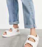 Raid Wide Fit Amylia Chunky Grandad Sandals In Off White Quilt