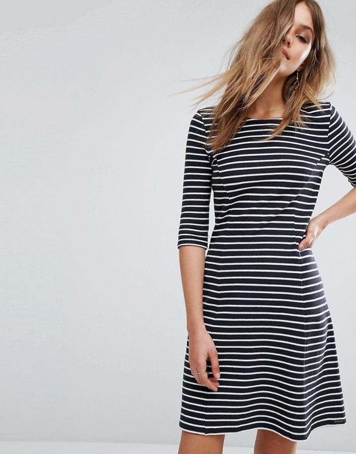 Boss Orange By Hugo Boss Dressie Stripe Mini Dress - Black