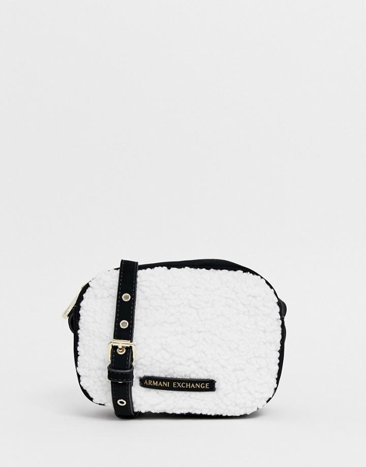 Armani Exchange Borg Crossbody Bag - Black