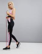 Noisy May Printed Gym Leggings - Black