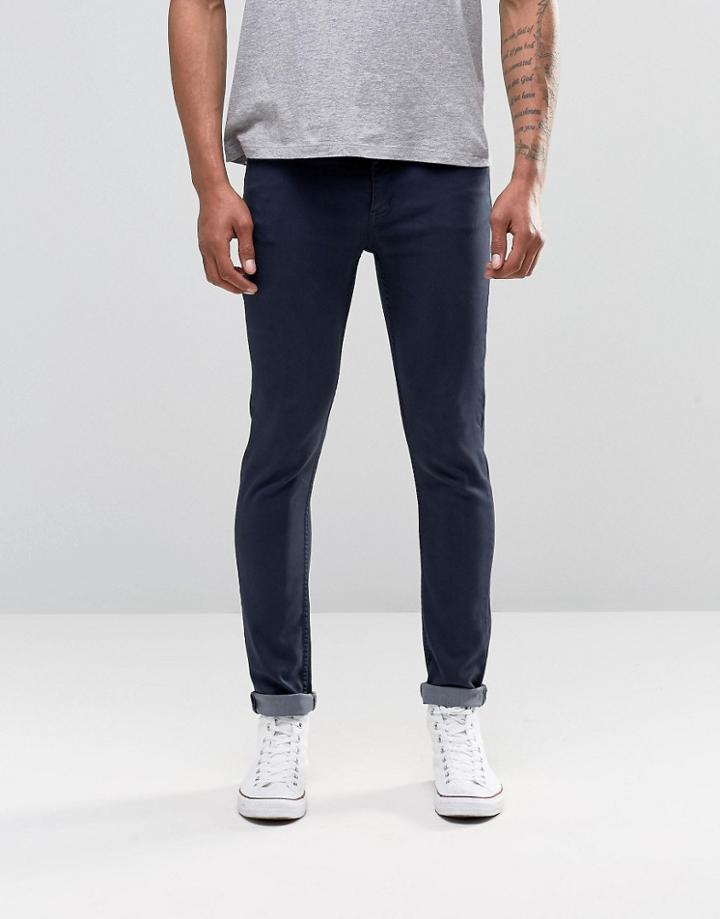 Cheap Monday Jean Tight Skinny Fit Indigo Wash - Navy