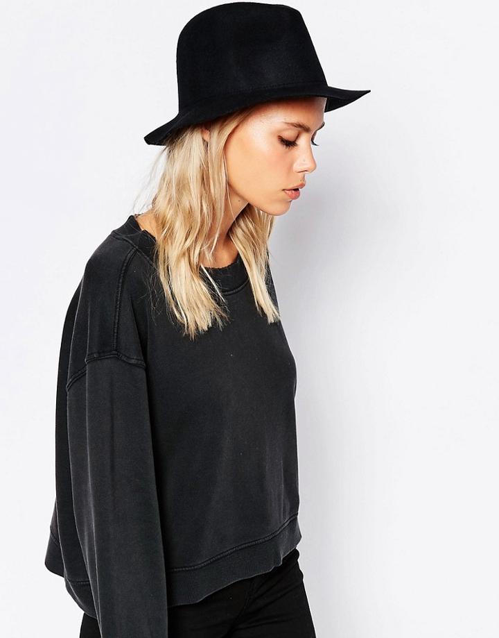 Cheap Monday Wool Fedora Hat - Black