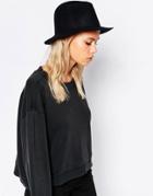 Cheap Monday Wool Fedora Hat - Black