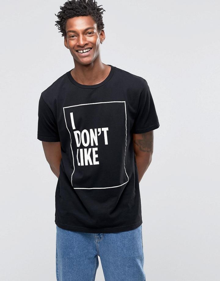 Wood Wood 0 Likes Print T-shirt - Black