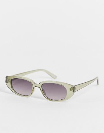 Asos Design Frame Slim Cat Eye Sunglasses - Multi