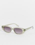 Asos Design Frame Slim Cat Eye Sunglasses - Multi