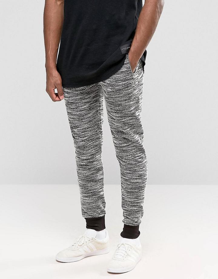 Criminal Damage Skinny Joggers With Fleck - Gray