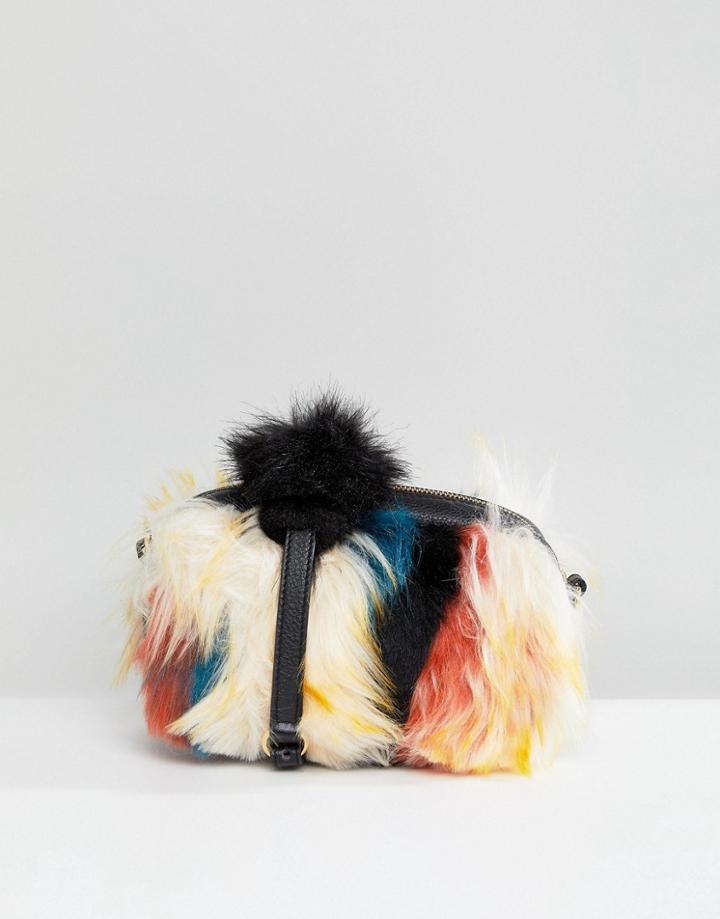 Ugg Janey Faux Fur Patchwork Cross Body Bag - Multi
