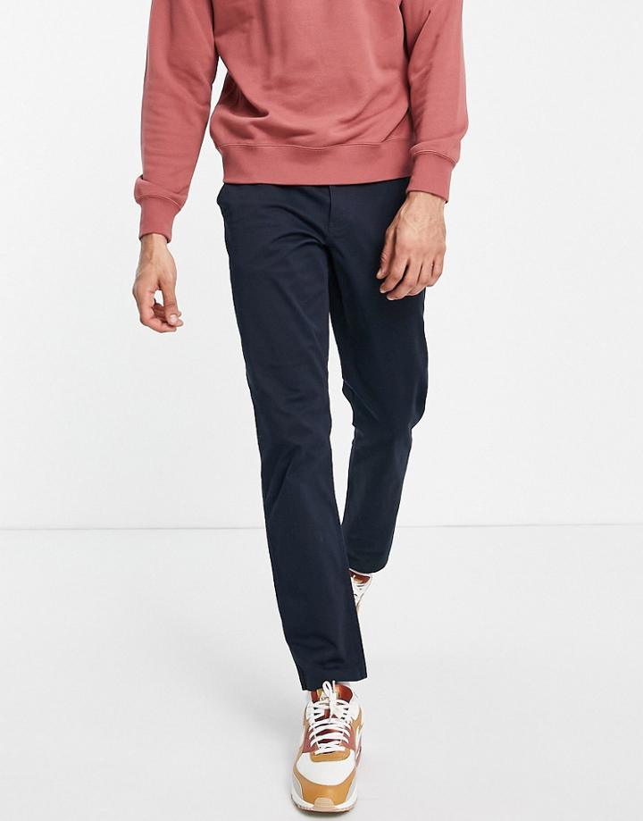 New Look Slim Chino Pants In Navy